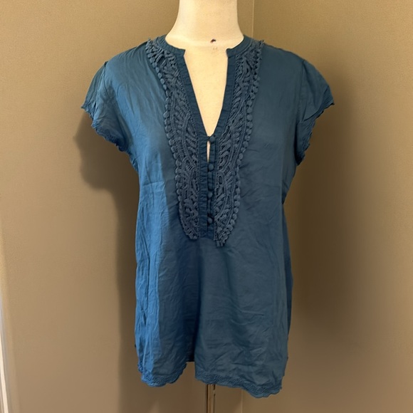 Converse Blue Top Size Large - Picture 1 of 3